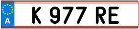 Trailer License Plate